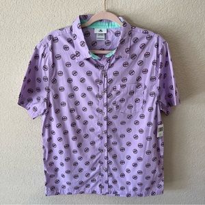 Disney Pixar Up Grape Soda Purple Men’s Button Down Shirt New With Tags!